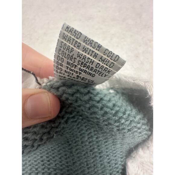 Vintage RUSS Crochet Sweater Womens Medium Round Neck Long Sleeve Knit Granny - Picture 4 of 6